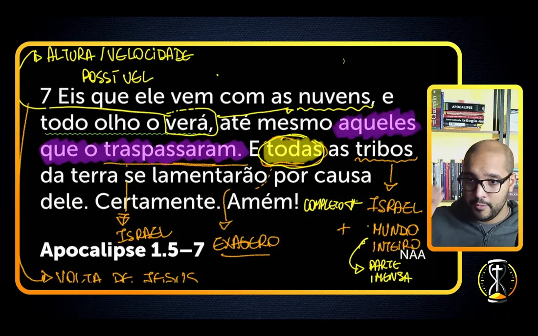 Aula real analisando o Apocalipse versículo a versículo